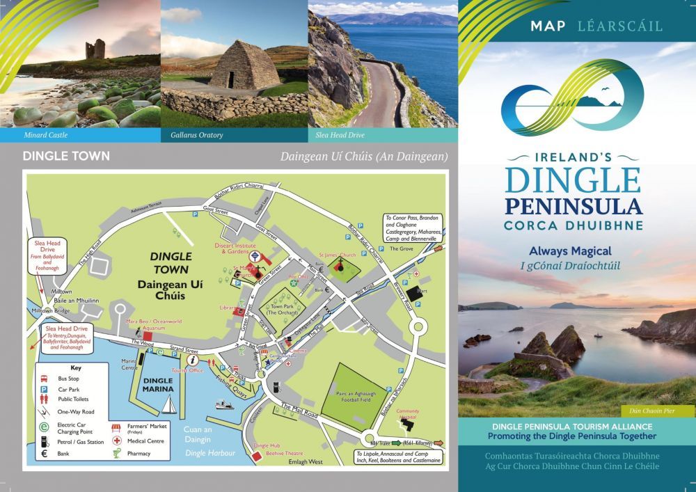 Maps of the Dingle Peninsula - Map of Dingle Town